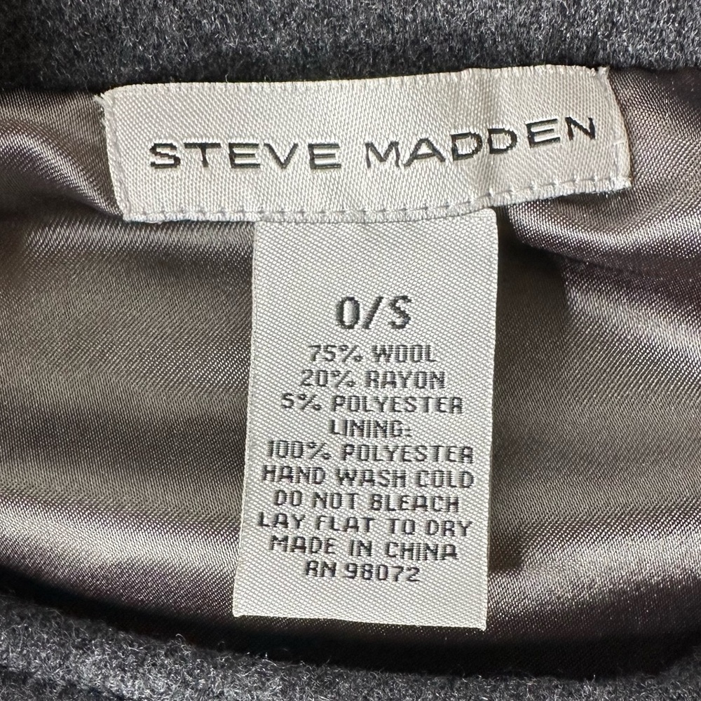 Steve Madden Gray Button Up Cape. One Size - image 7